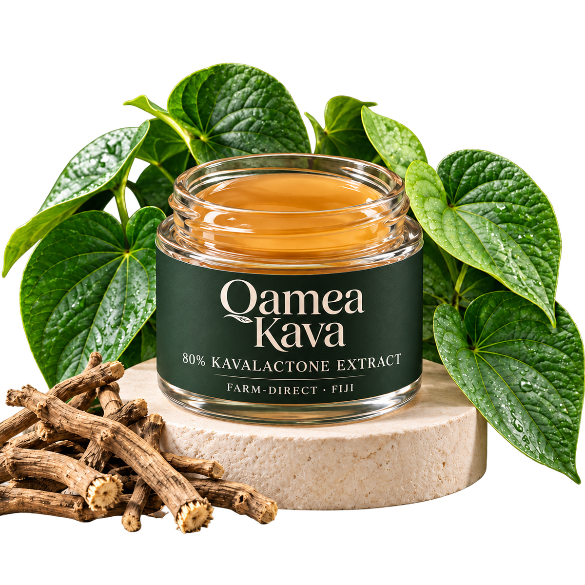 Qamea Kava 80% Kavalactone Extract - Noble Fijian Kava Liquid