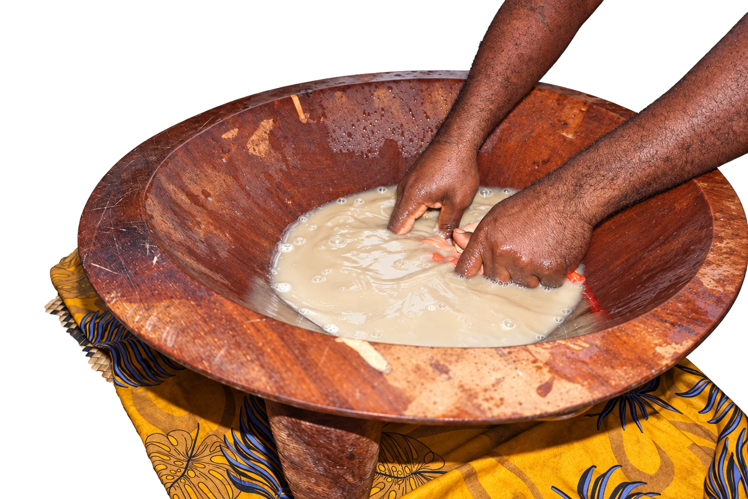 A tanoa of freshly prepared kava, ready to share