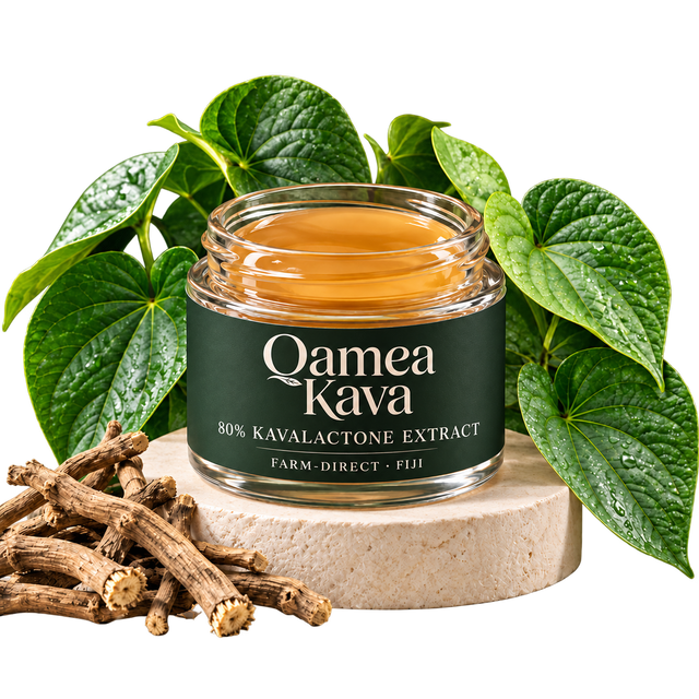 Qamea Kava 80% Kavalactone Extract - Noble Fijian Kava Liquid