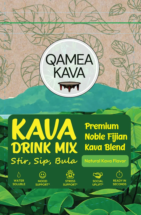 Qamea Kava Drink Mix — instant flavoured Noble Fijian Kava