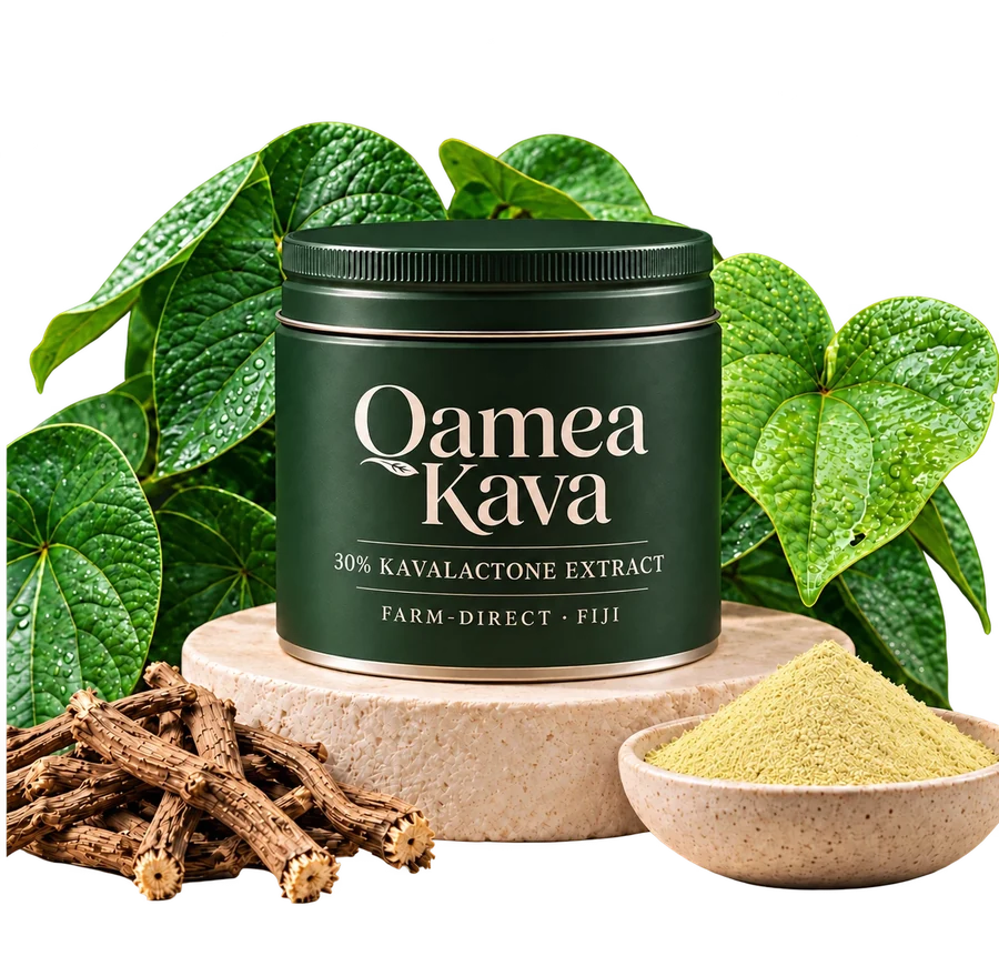 Qamea Kava 30% Kavalactone Extract — standardized Noble Fijian Kava powder